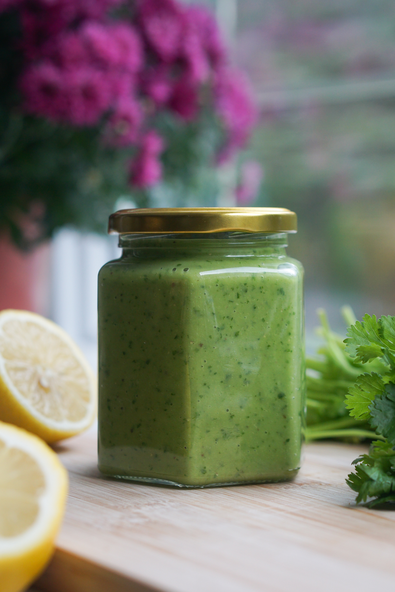 Creamy Cilantro Dressing Oil Free + Vegan! Vita Pura Health